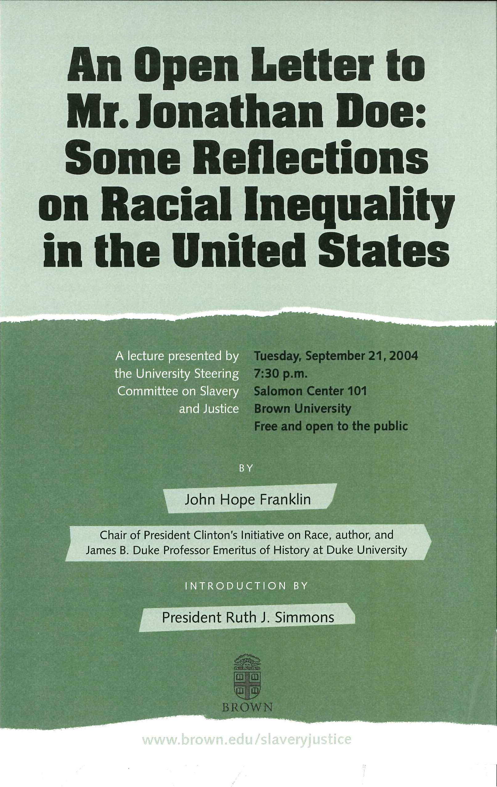 Poster for Open Letter to Jonathan Doe